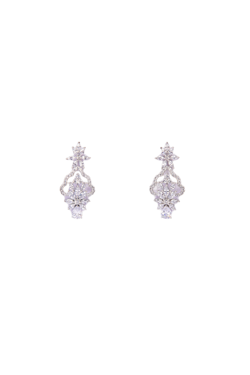 Namokriti Luxury Cubic Zirconia Drop Earrings – Sophisticated Shine for Every Occasion